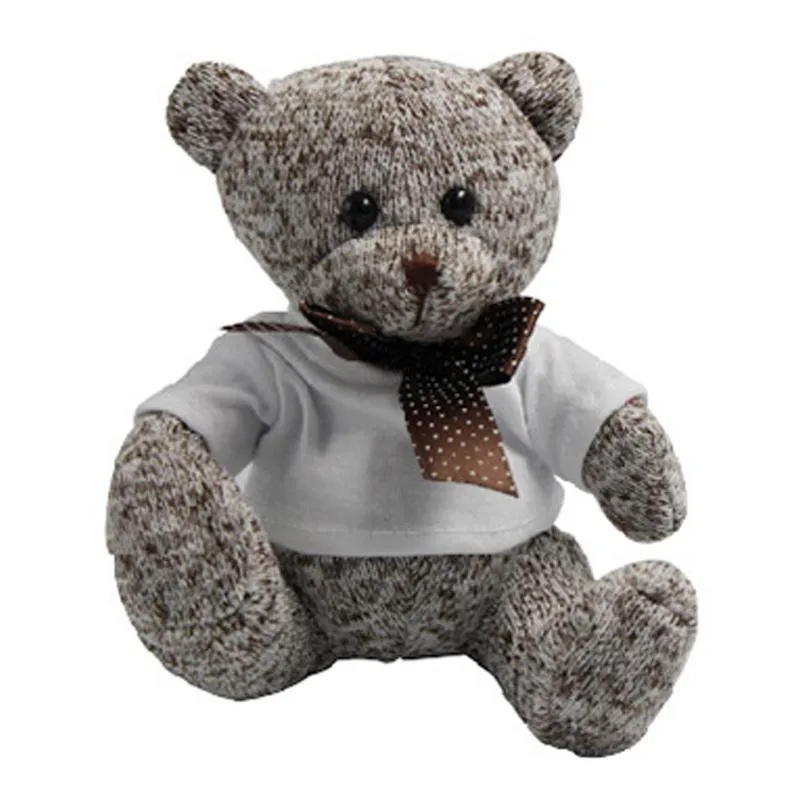 16cm Colourful Knitted Teddy Bear Plush Toy