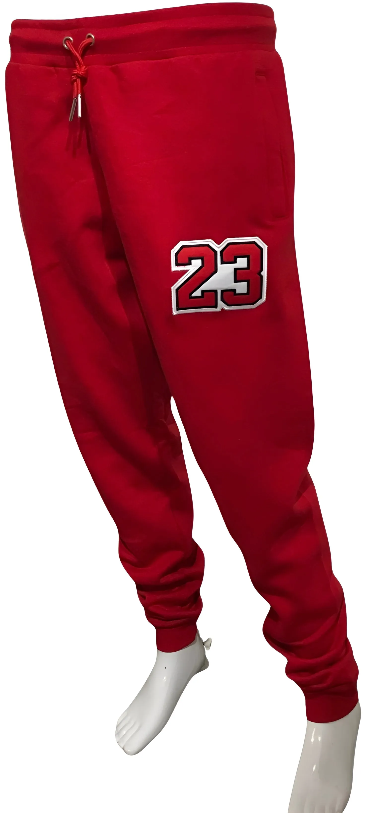 ^23^ (RED-BLACK) JOGGER SWEATPANTS