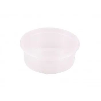 250ml Disposable Sauce Tubs Clear Polyprop with Lid 10pack