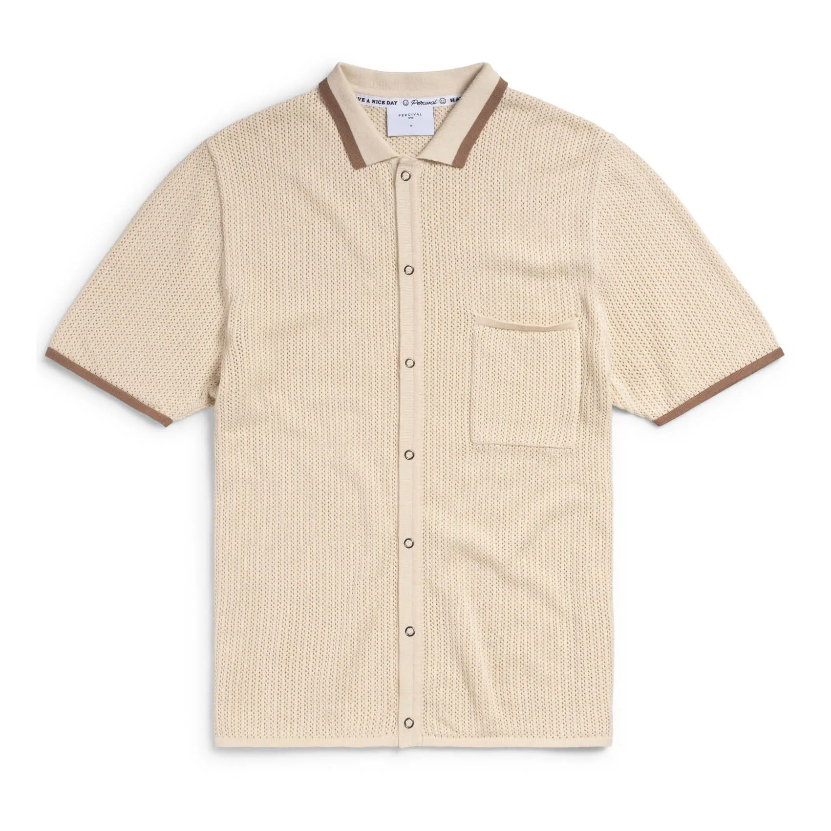 Alfie Knitted Shirt - Ecru