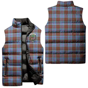 Anderson Modern Tartan Sleeveless Puffer Jacket with Family Crest