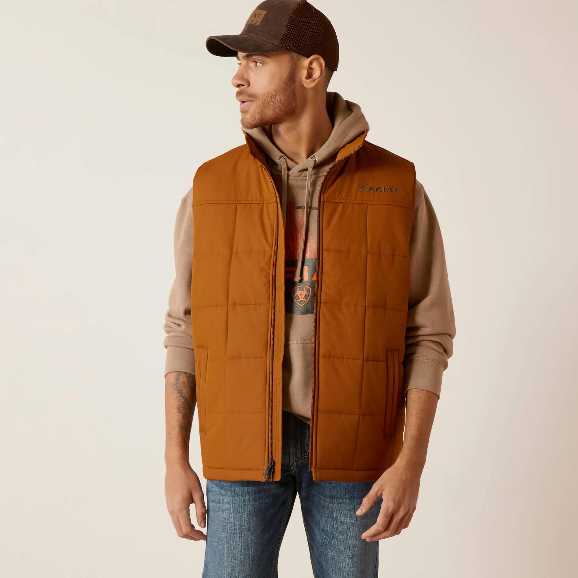 Ariat Men's Crius Insulated Vest Chestnut 10046736