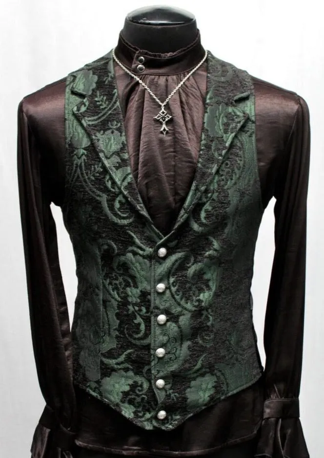 ARISTOCRAT VEST - GREEN/BLACK TAPESTRY