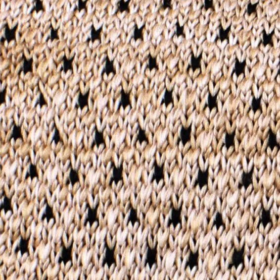 Aukai Polka Dot Knitted Tie