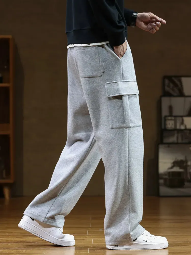 Autumn Men's Sweatpants featuring multiple pockets