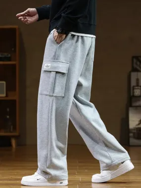 Autumn Men's Sweatpants featuring multiple pockets