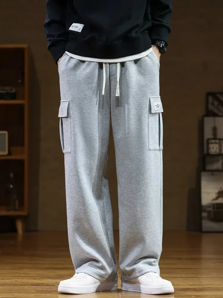 Autumn Men's Sweatpants featuring multiple pockets