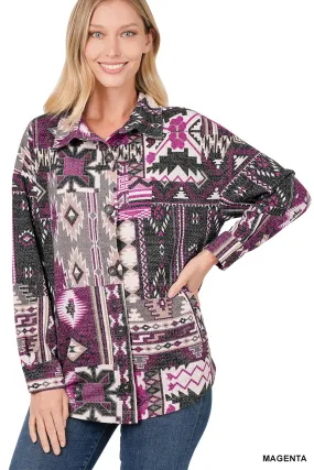 Aztec Oversized Shacket