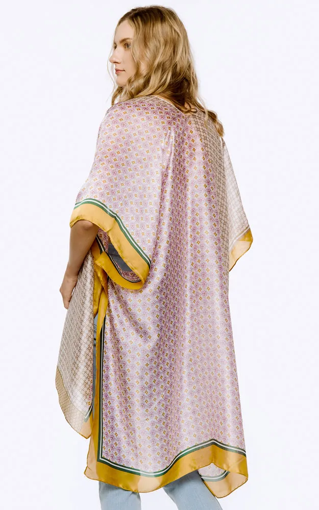 BAAP8073 Multi Pattern Cover Up Kimono