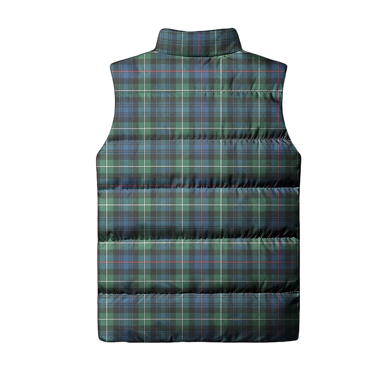 Baillie Ancient Tartan Sleeveless Puffer Jacket with Family Crest