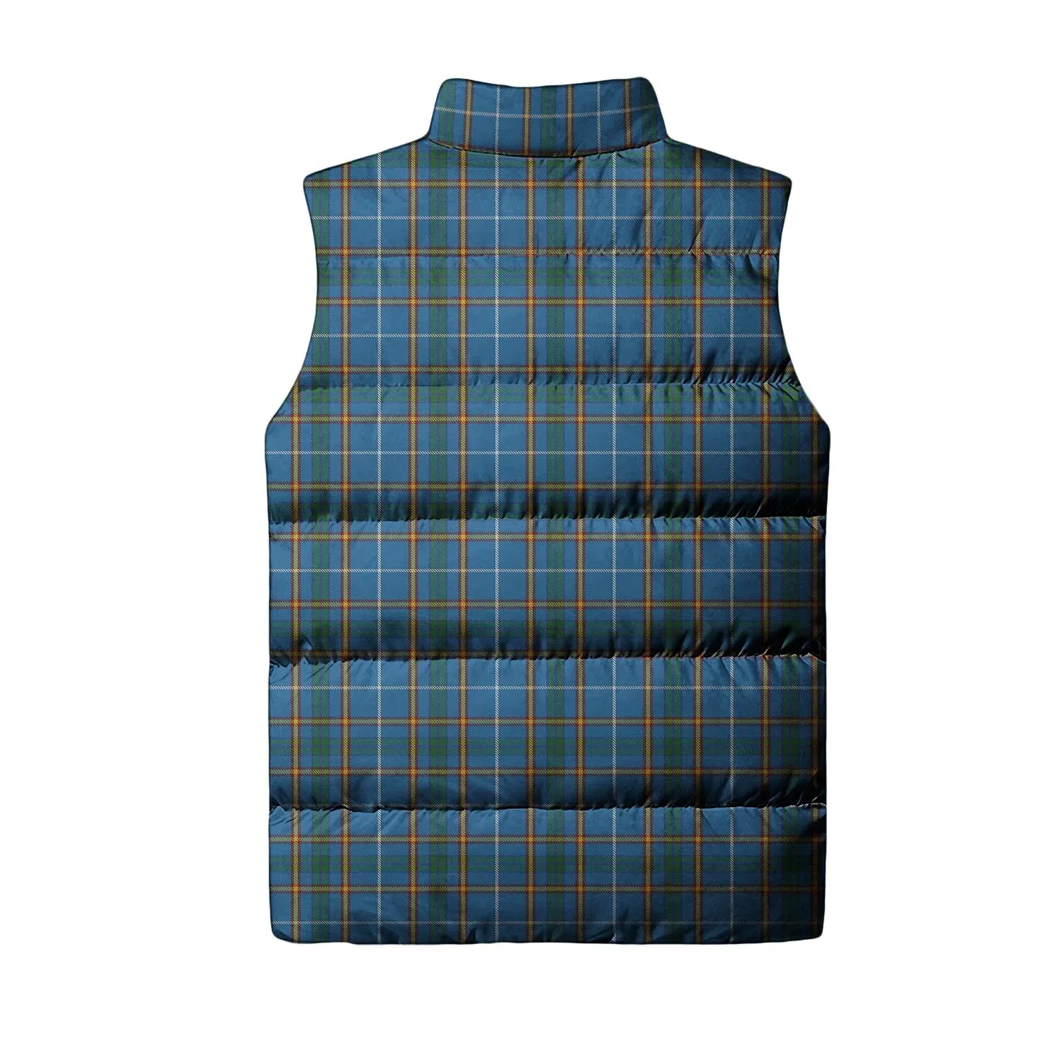 Bain Tartan Sleeveless Puffer Jacket with Family Crest