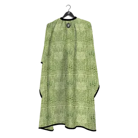 Barber Flow Gator Print Cape - Light Green