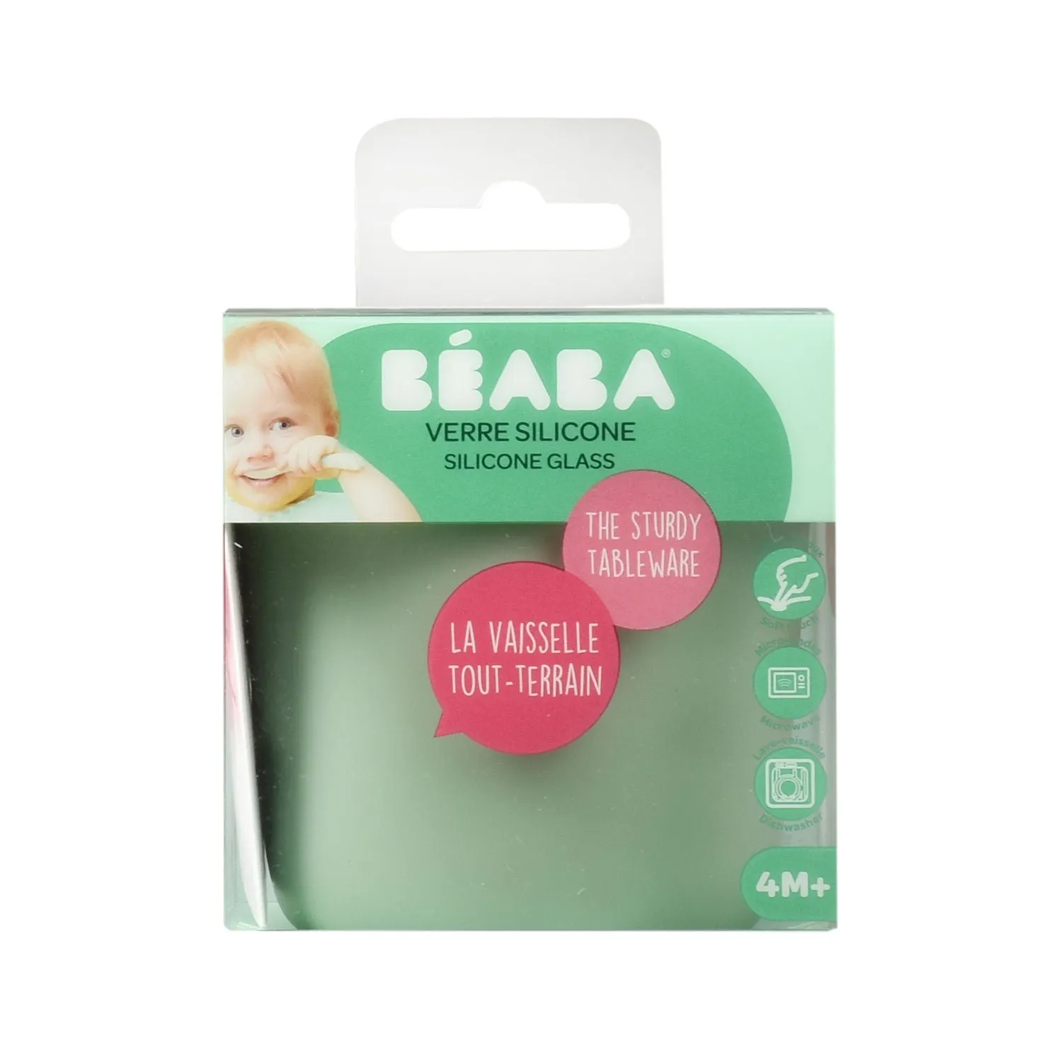 Beaba Silicone Anti Slip Cup - Sage