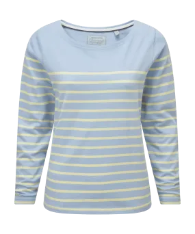 Beauport Top - Pale Blue/Lemon Stripe