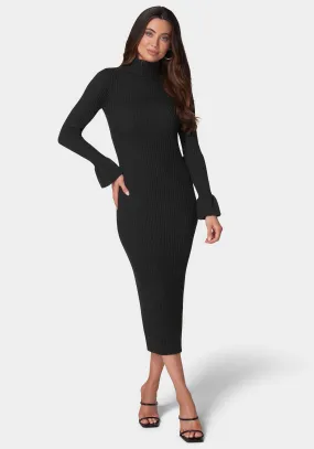 Bell Sleeve Sweater Dress