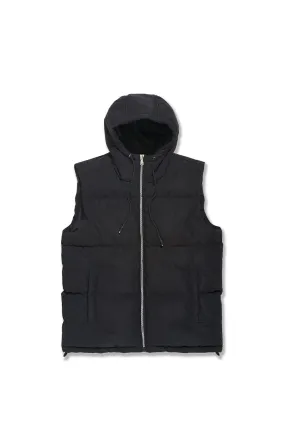 Big Men's East New York Bubble Vest (Black)