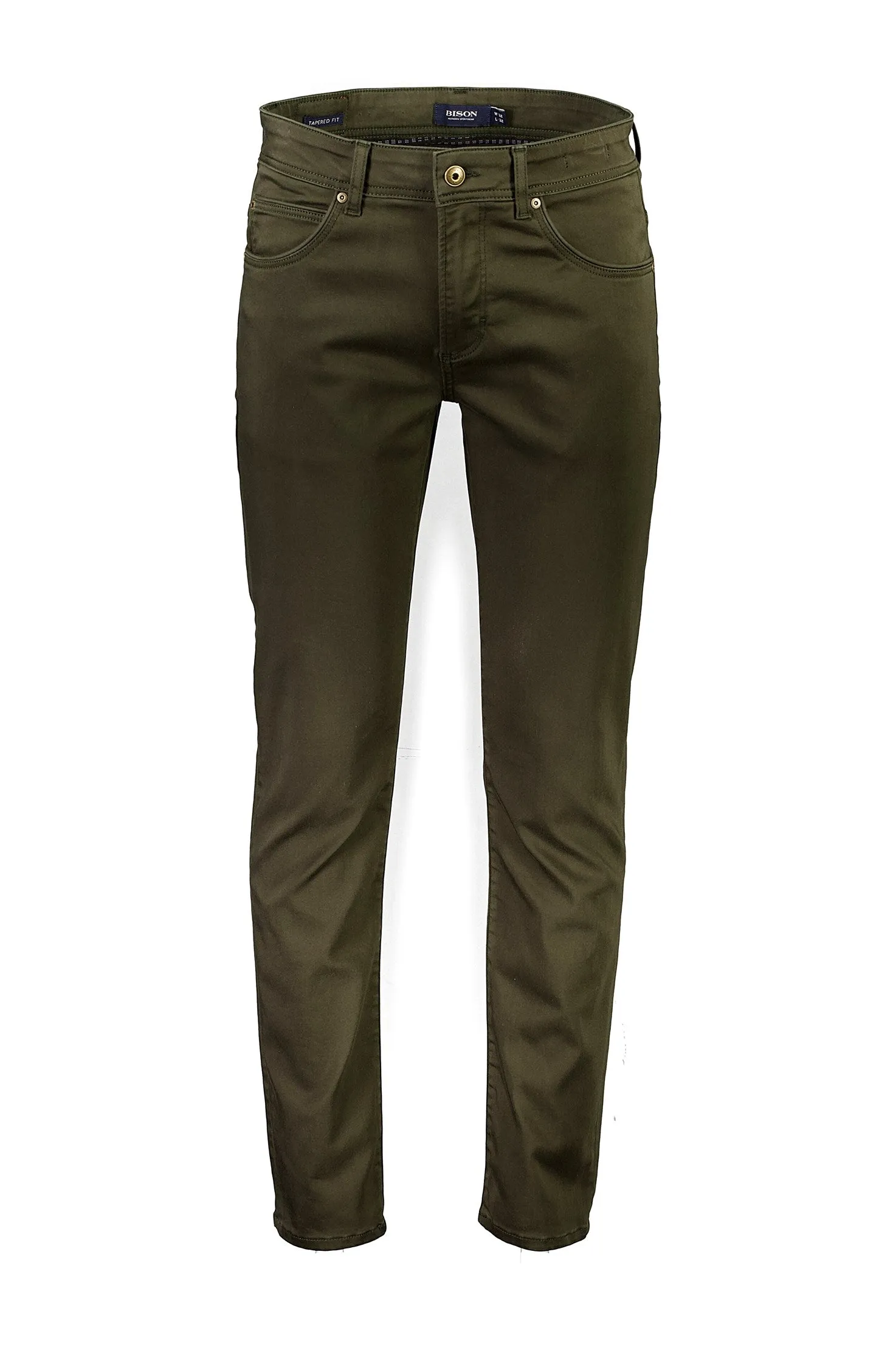 Bison Cashmere touch chino med lynlås