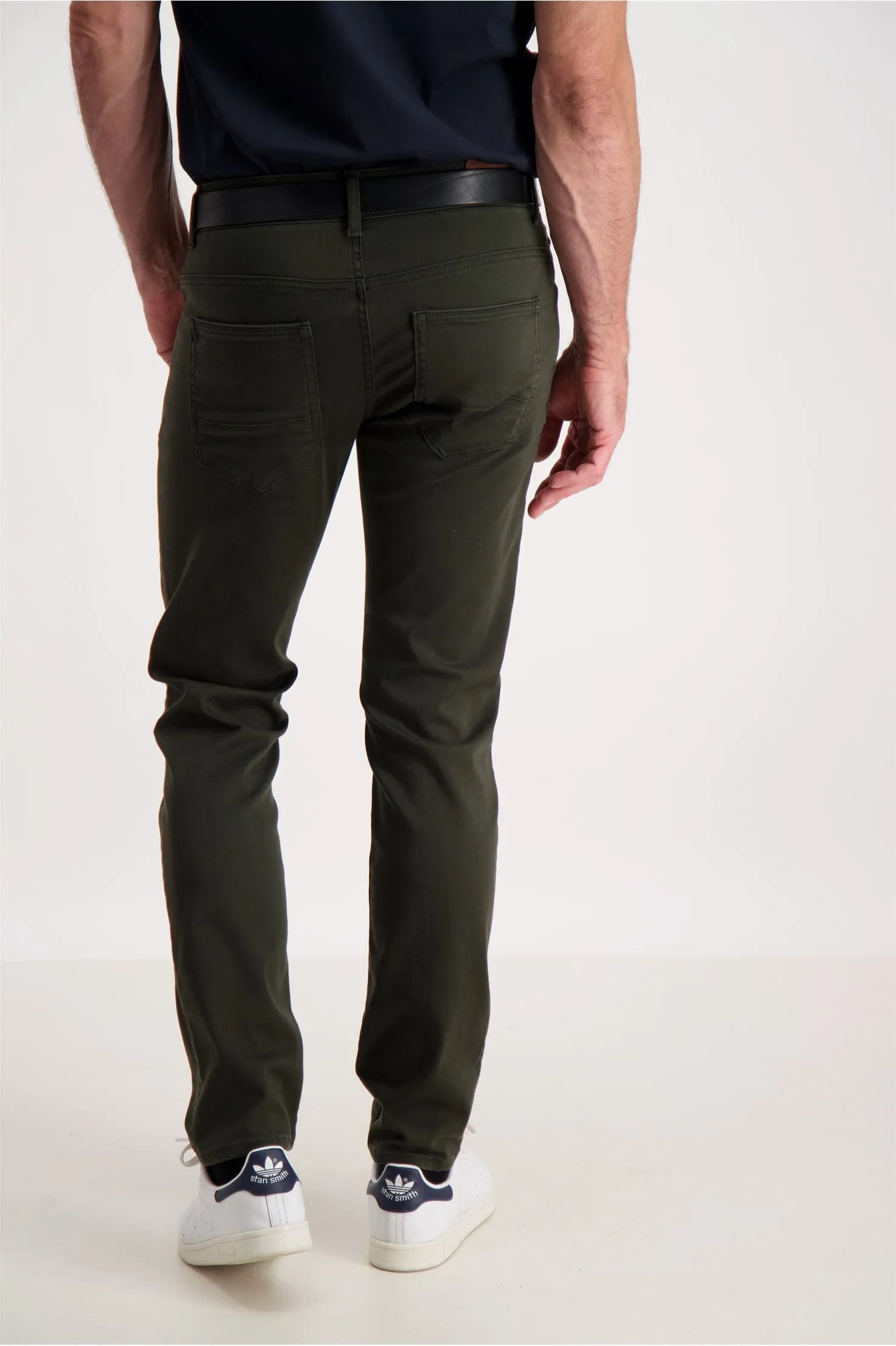 Bison Cashmere touch chino med lynlås