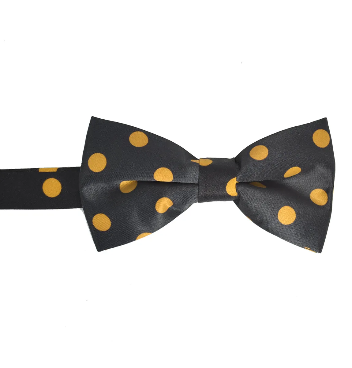 Black and Gold Polka Dot Tuxedo Vest Set