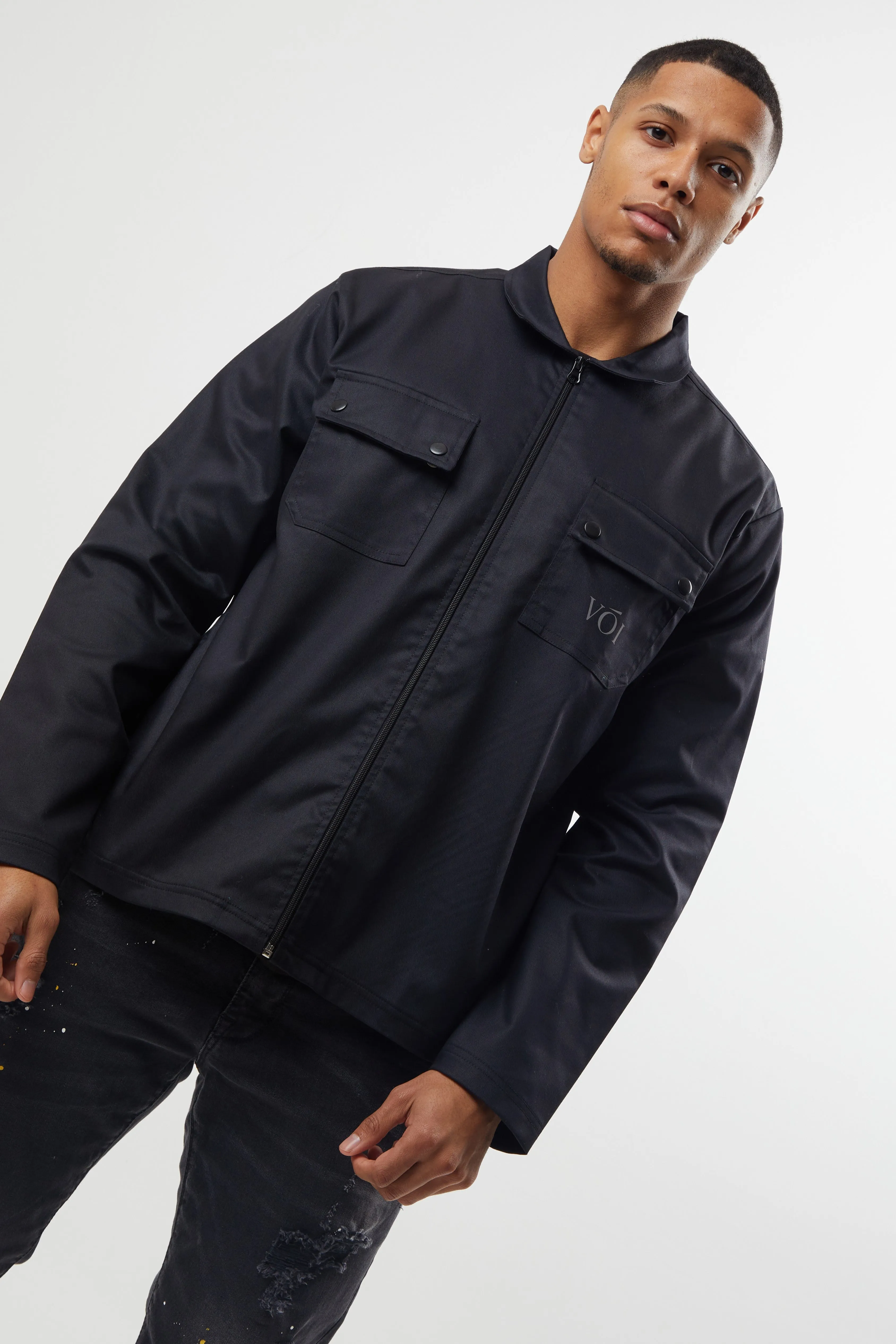 Bloomfield Shacket - Black