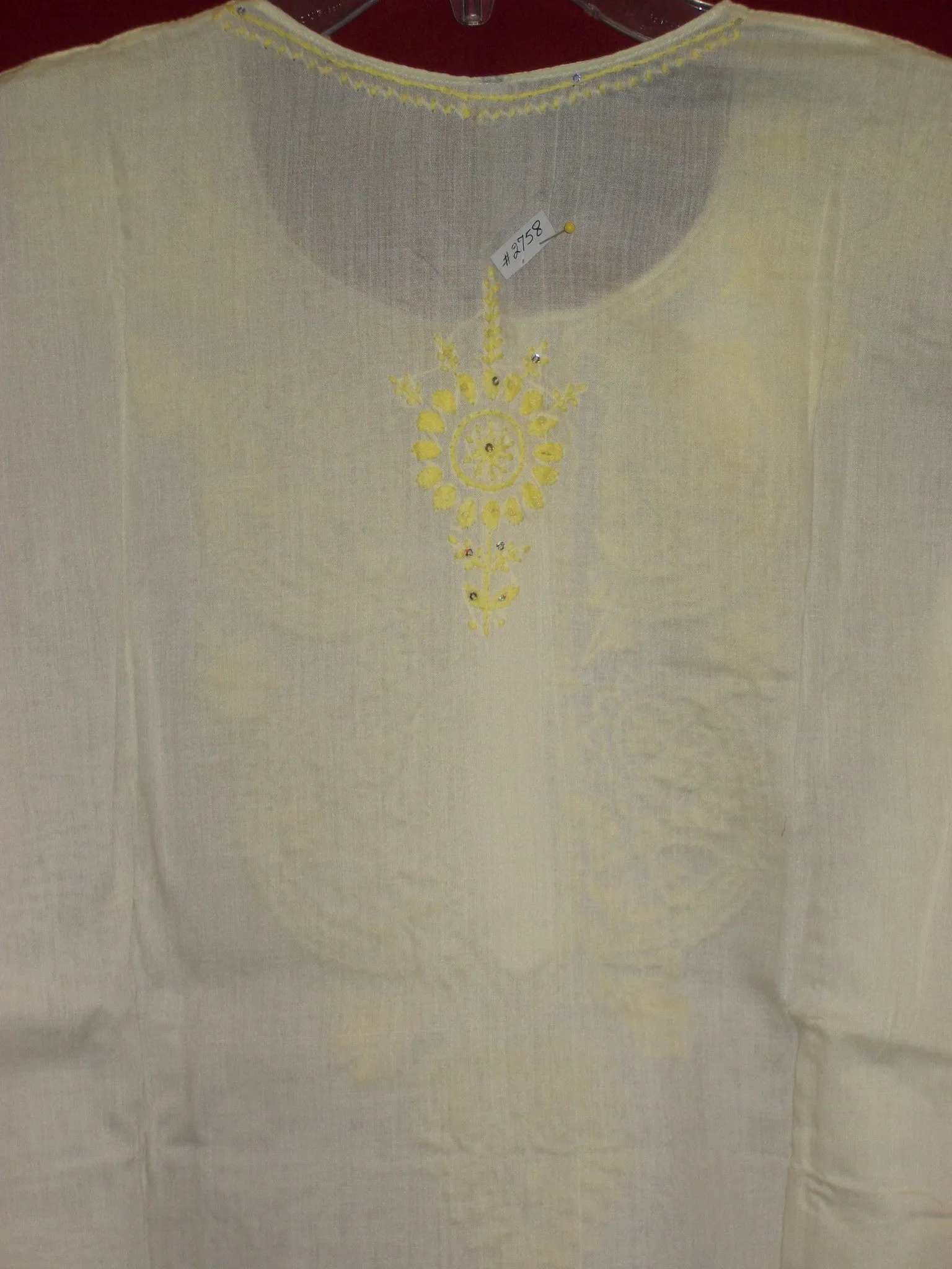 Blouse 2758 Lemon Cotton Kurti Tunic Indian Clothing Shieno Sarees