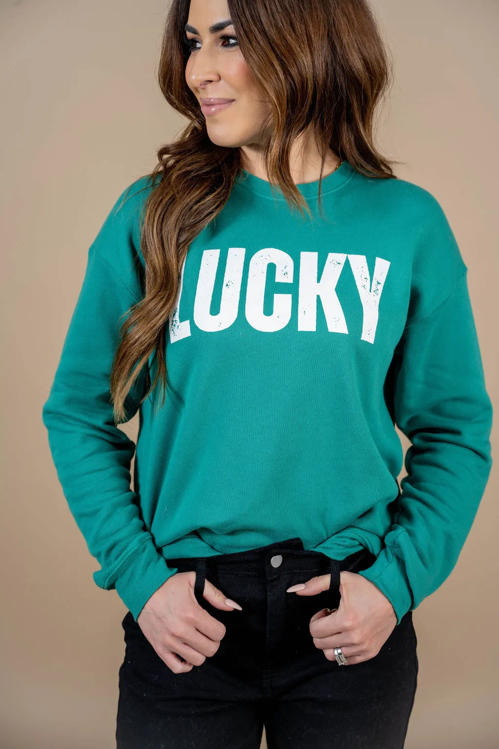 Bold Lucky Graphic Crewneck