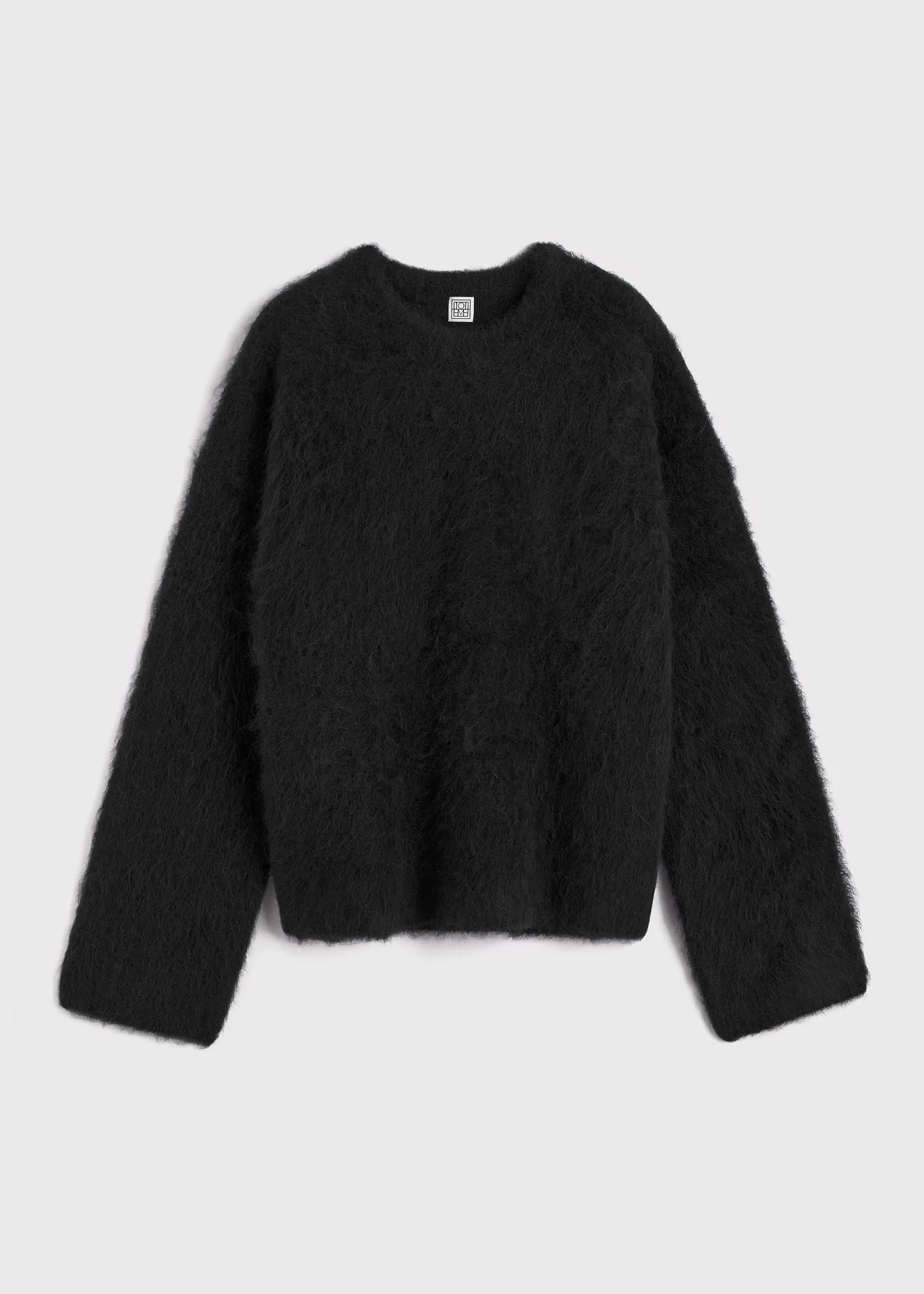 Boxy alpaca knit black