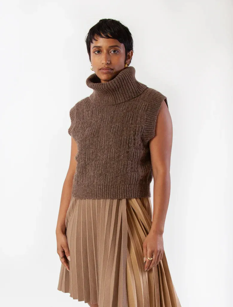 Brown Marlene Sweater Vest