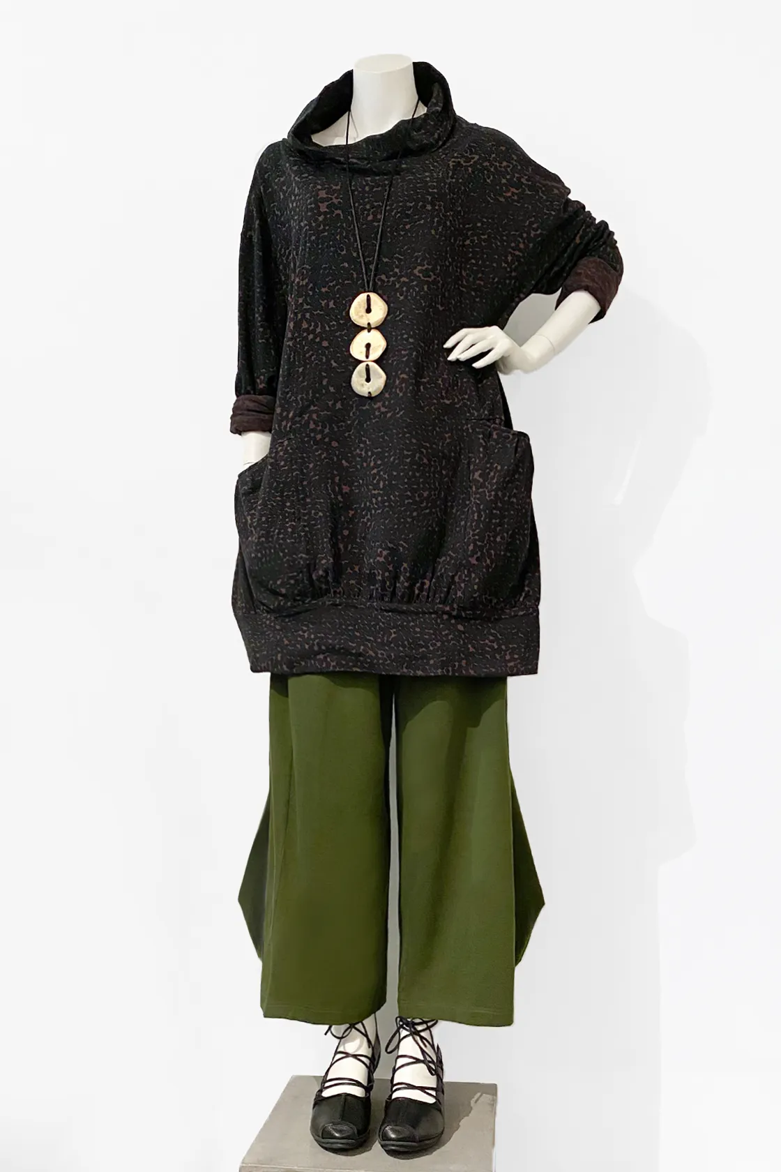 Bubble Tunic in Brownstone Tokyo