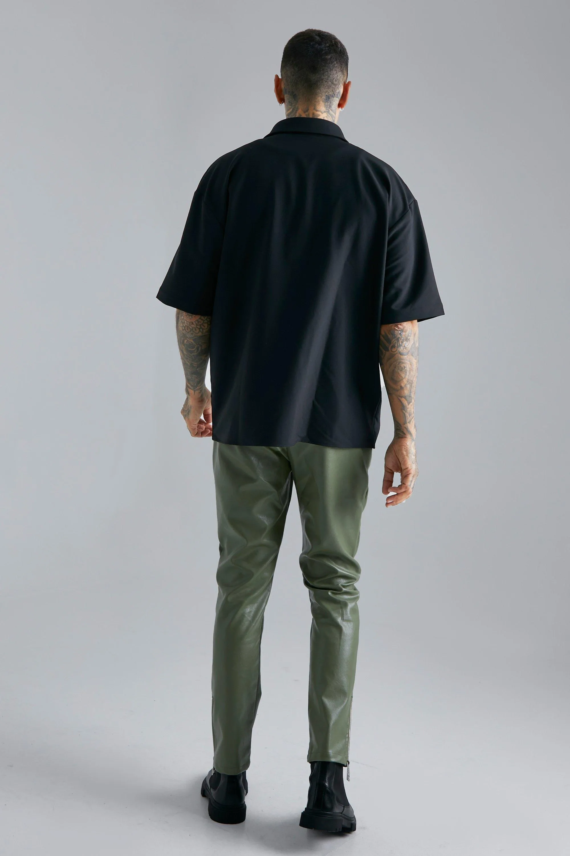 Cargo Oversized Pocket shacket Shirt