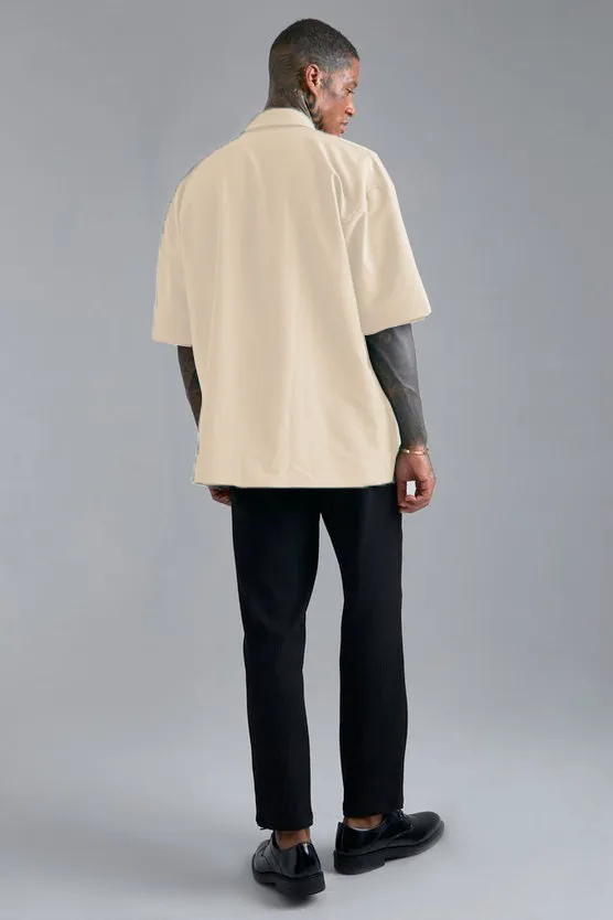 Cargo Oversized Pocket shacket Shirt