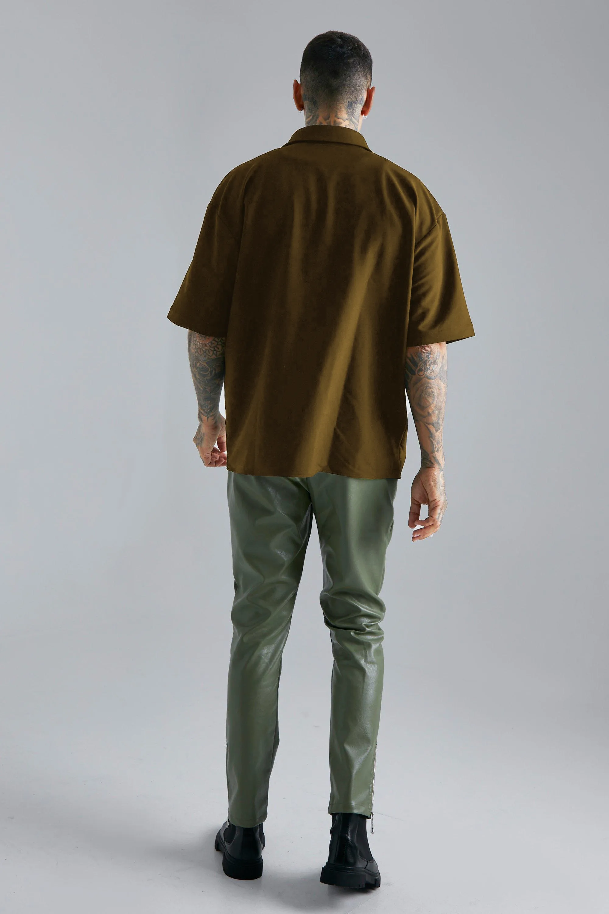 Cargo Oversized Pocket shacket Shirt