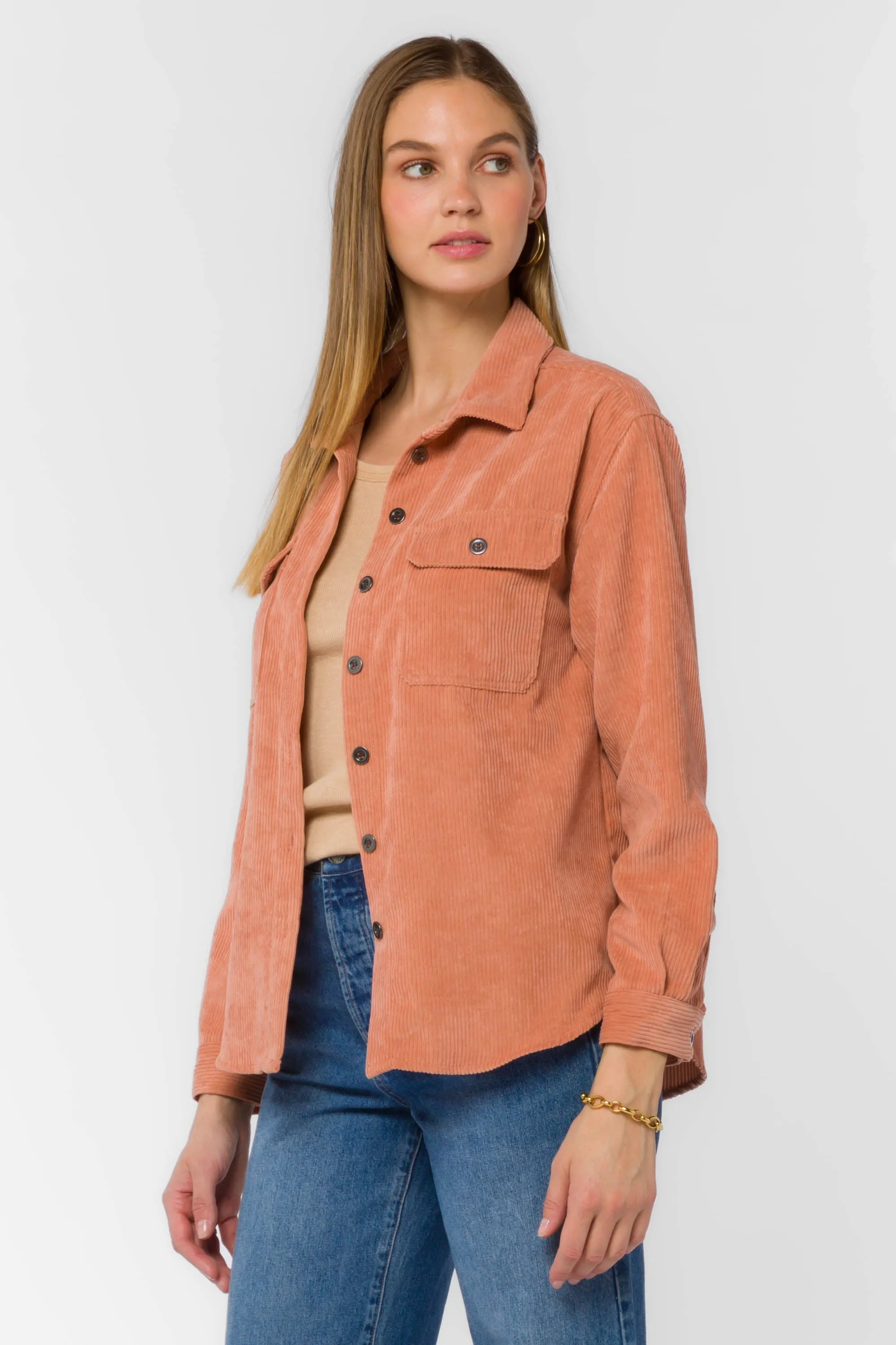 Carmele Terracotta Shacket