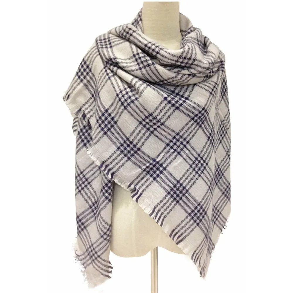 Caroline Plaid Shawl-Scarf