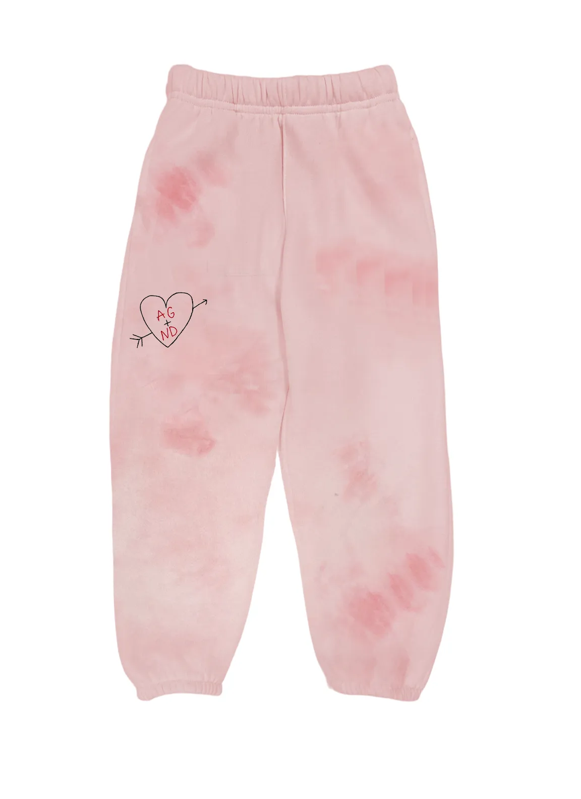 Carved Heart Customized Initials Kids Sweatpants