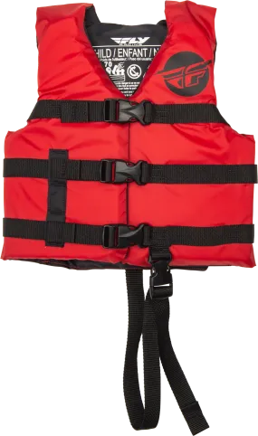 CHILD FLOTATION VEST RED/BLACK