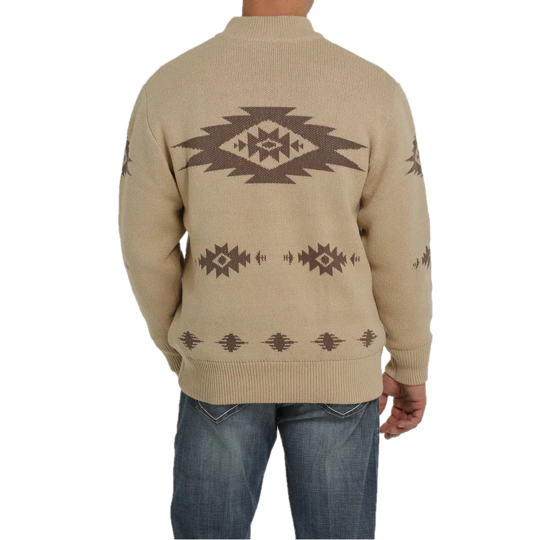 Cinch Men's Khaki Brown 1/4 Zip Pullover