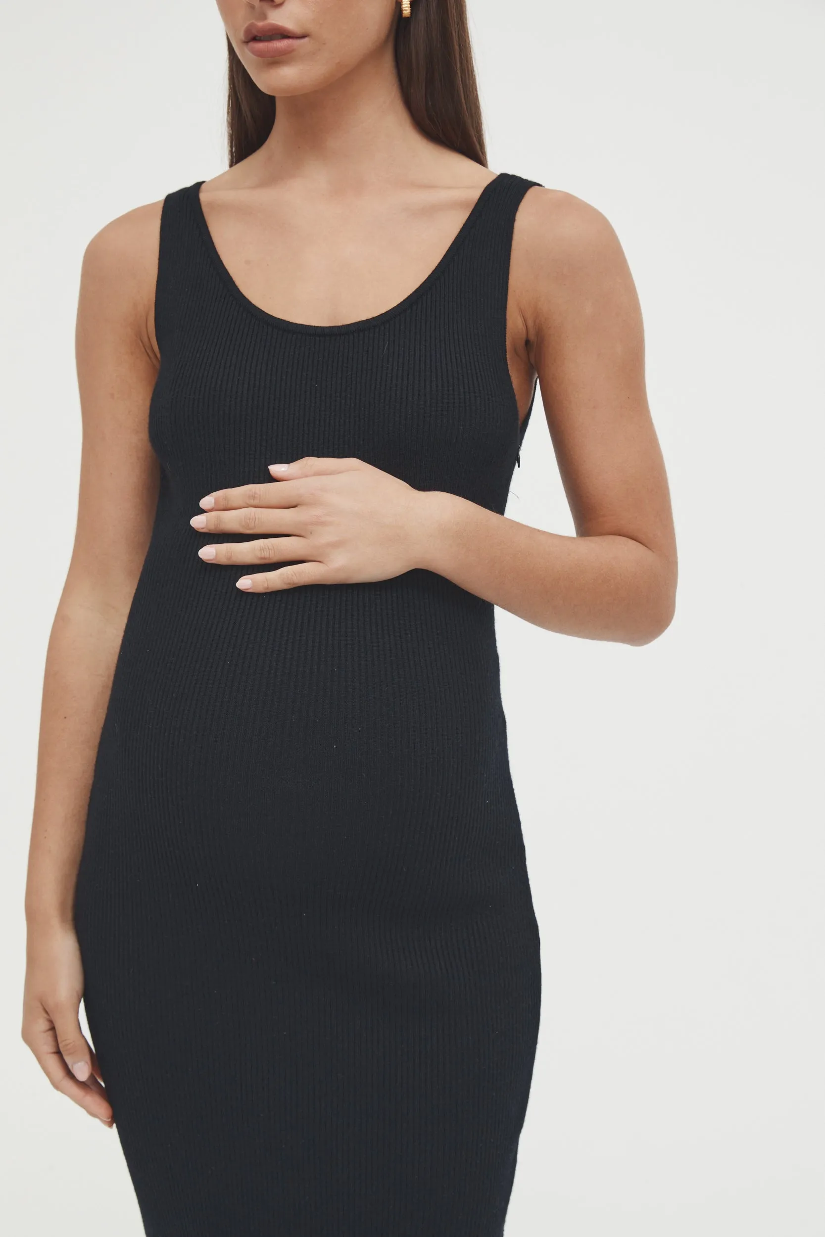 Coastline Knit Dress II (Black)