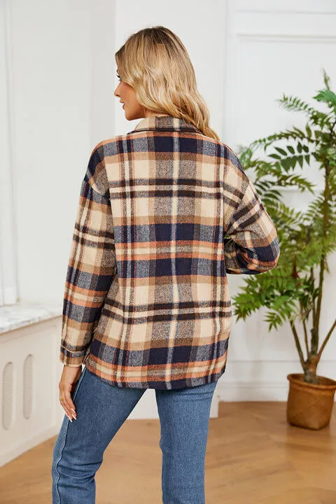 Collared Plaid Shacket