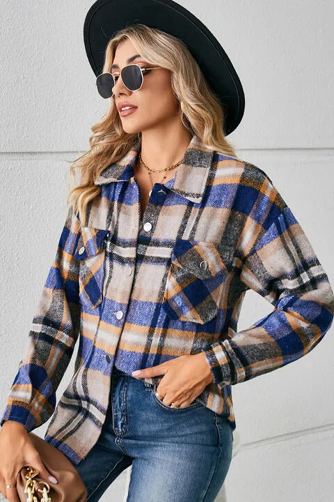 Collared Plaid Shacket