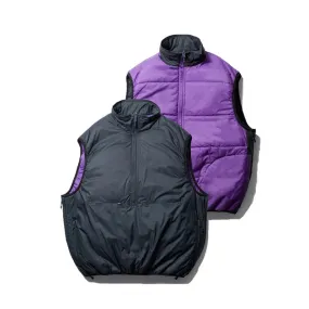 Color Matching Double-sided Cotton Vest with Stand Collar