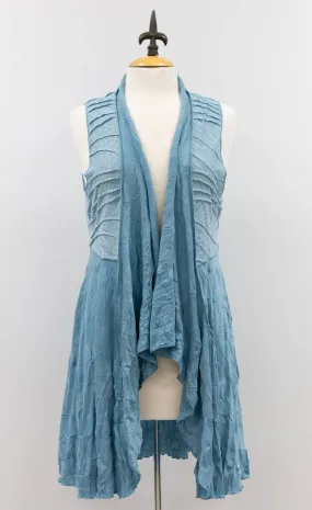 Crinkle Jacquard Vest