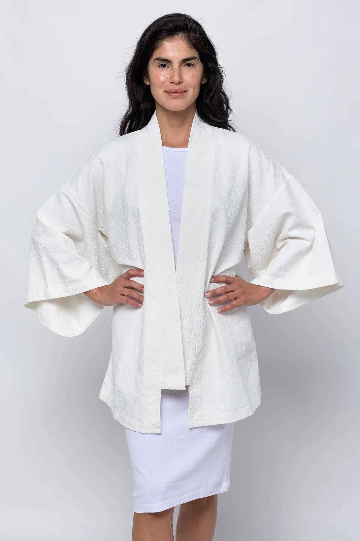 DCT01GD - Double Style Textile Mid Length Kimono