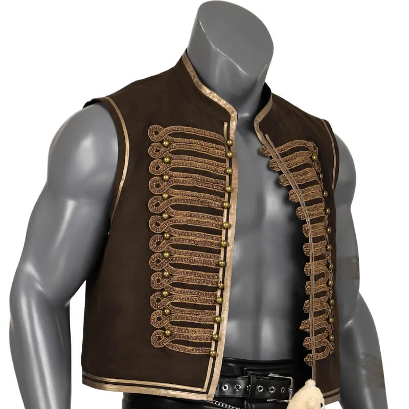 Dementus Military Vest Jacket Furiosa A Mad Max Saga Dementus Vest Cosplay Jacket BEcostume