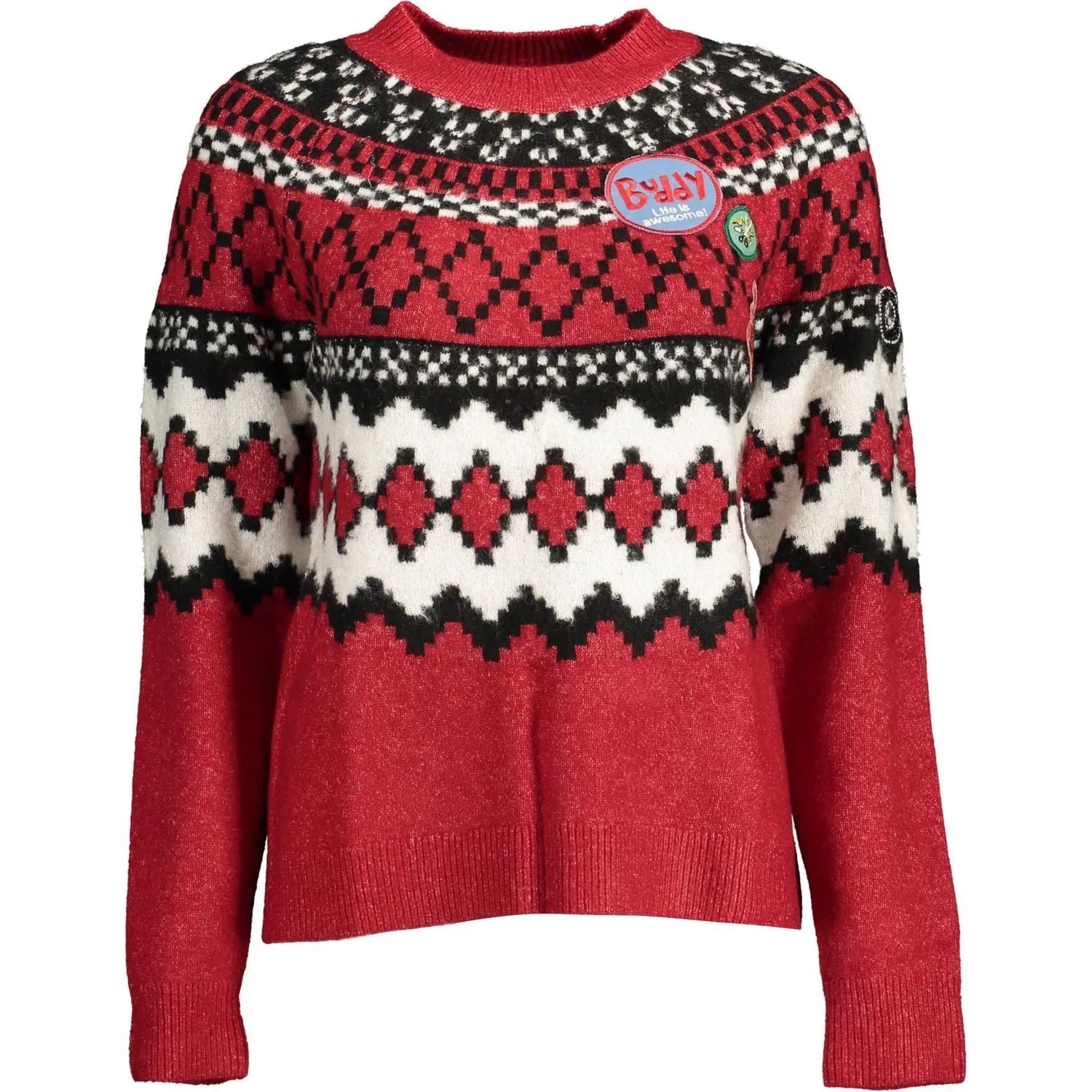 Desigual Red Polyester Women Sweater