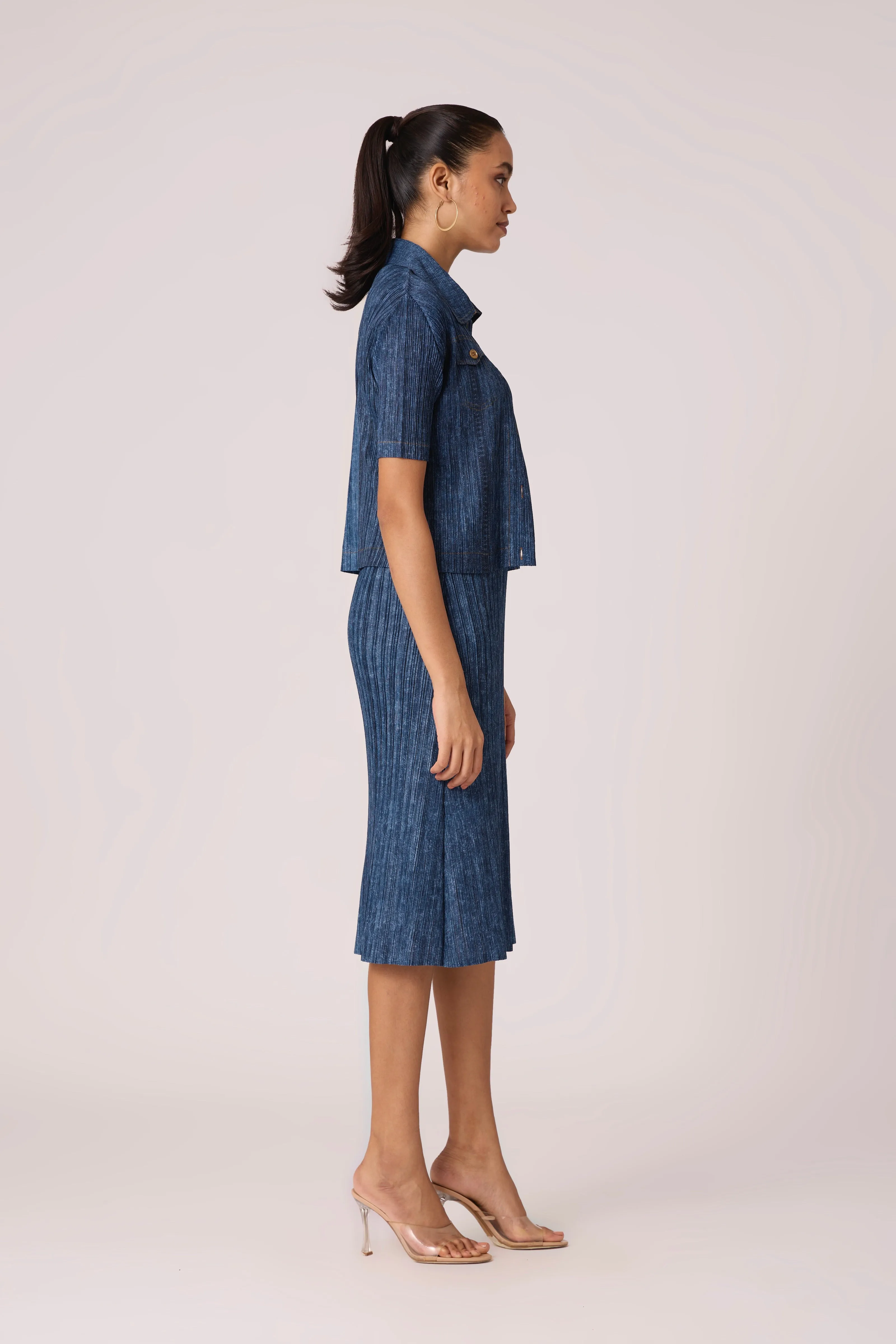 Devyne Denim Dress - Blue