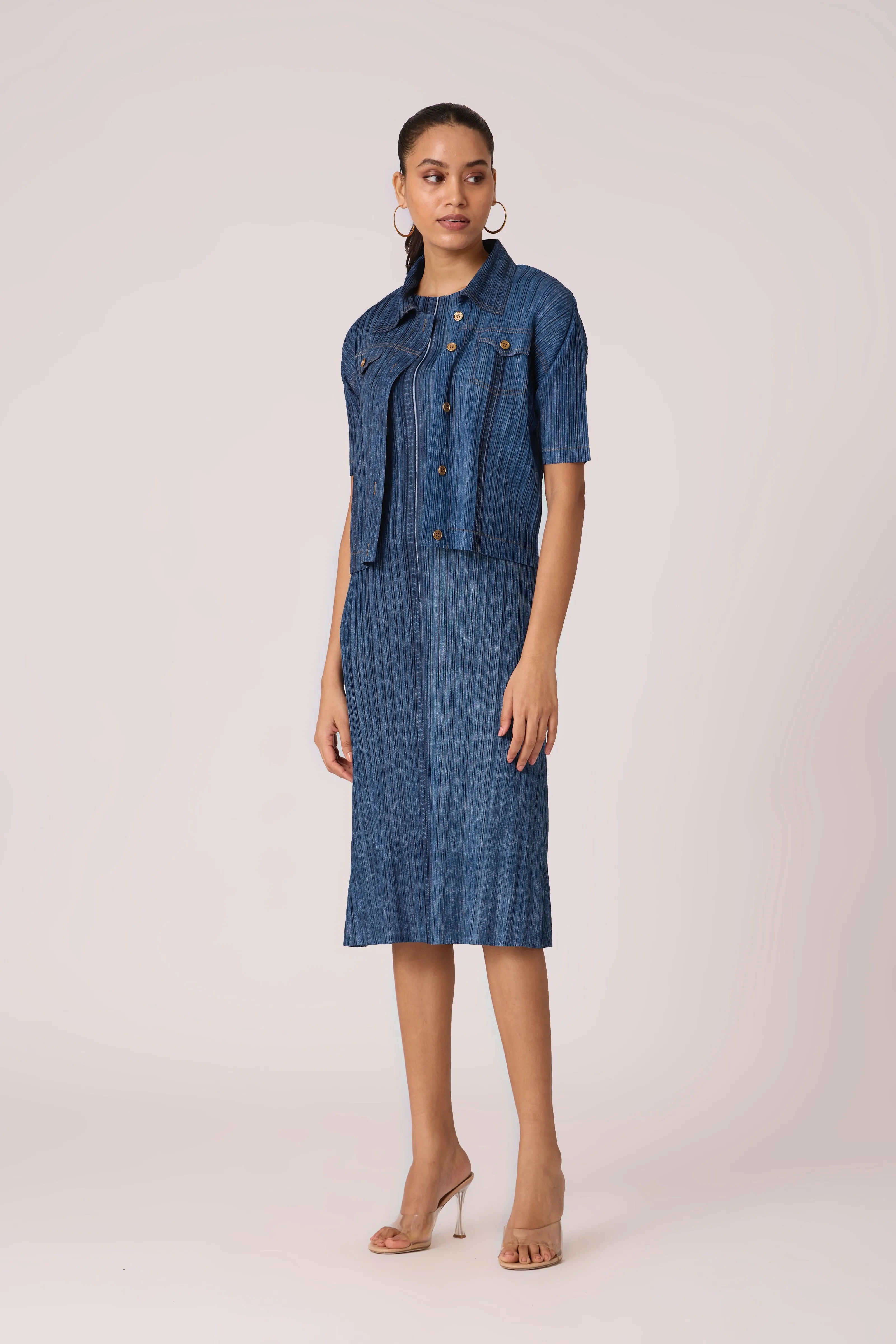 Devyne Denim Dress - Blue