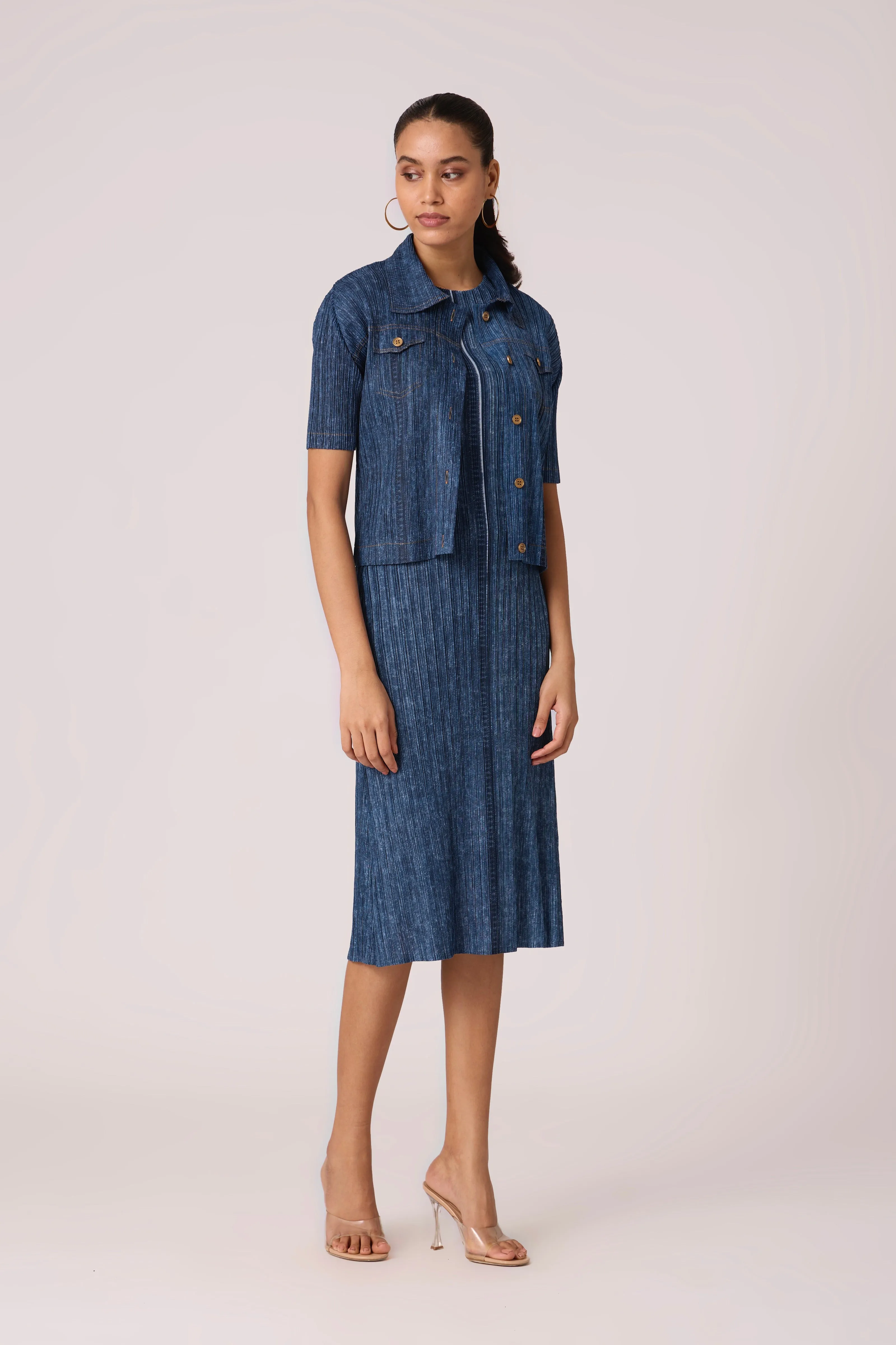 Devyne Denim Dress - Blue