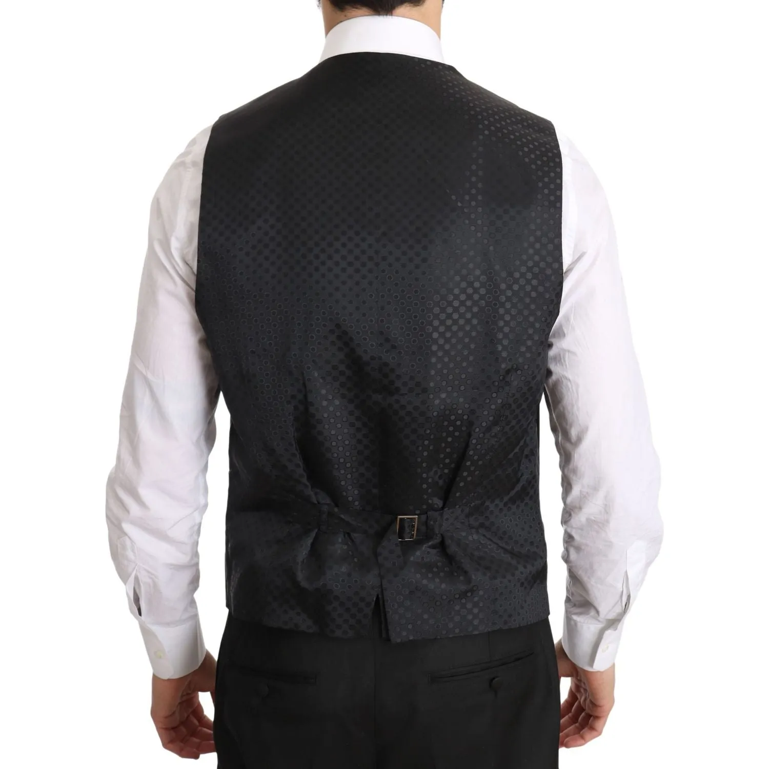 Dolce & Gabbana Elegant Gray Formal Vest - Regular Fit