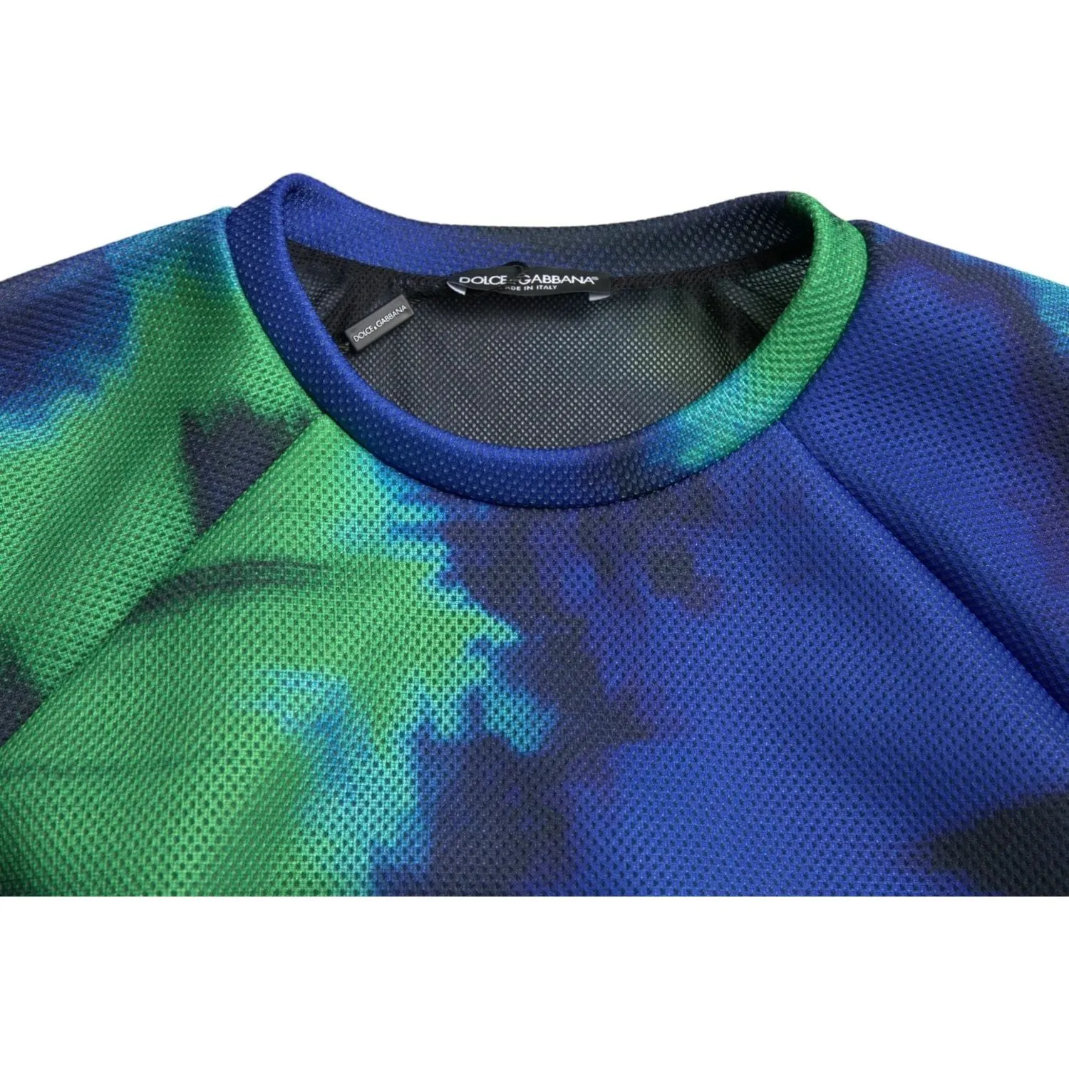 Dolce & Gabbana Multicolor Graphic Crew Neck Pullover Sweater